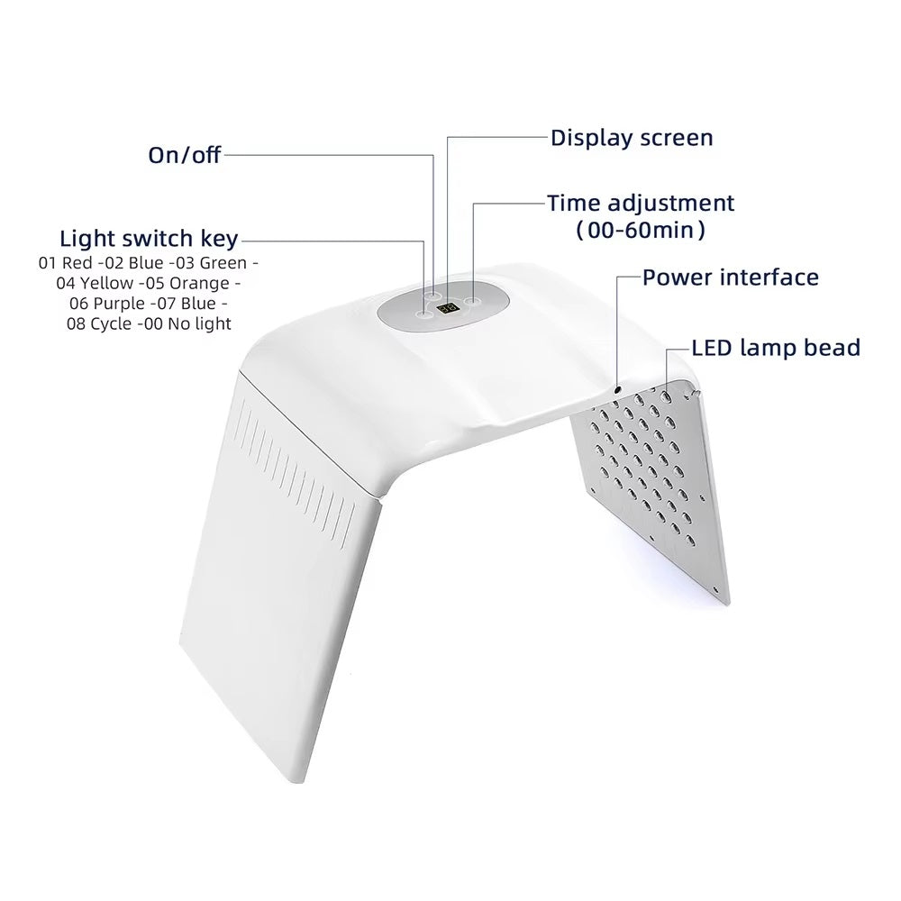 Red Light Therapy for Whole Body - 7 Color LED Foldable Device